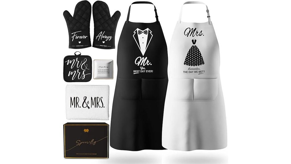 couple s apron gift set