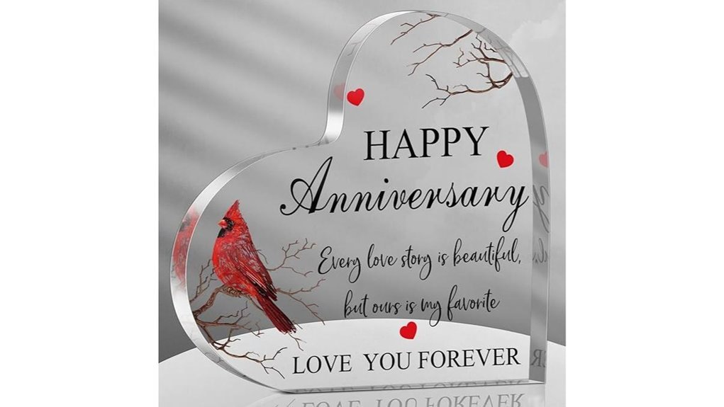 couples acrylic anniversary gift