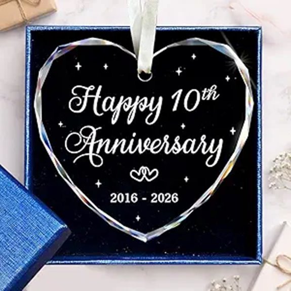 couples anniversary commemorative ornament
