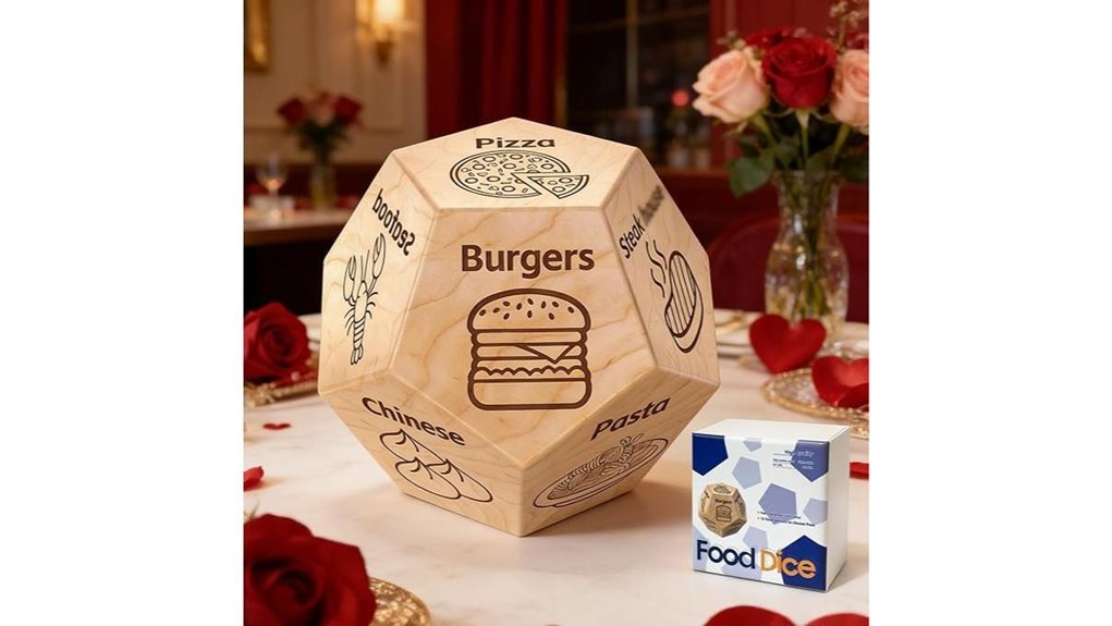 couples food dice gift