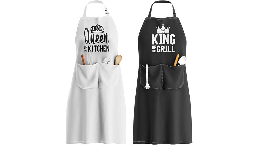 couples kitchen apron set