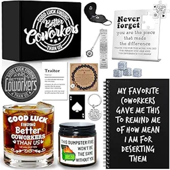 coworker whiskey glass gift