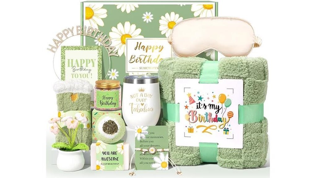 cozy birthday gift basket