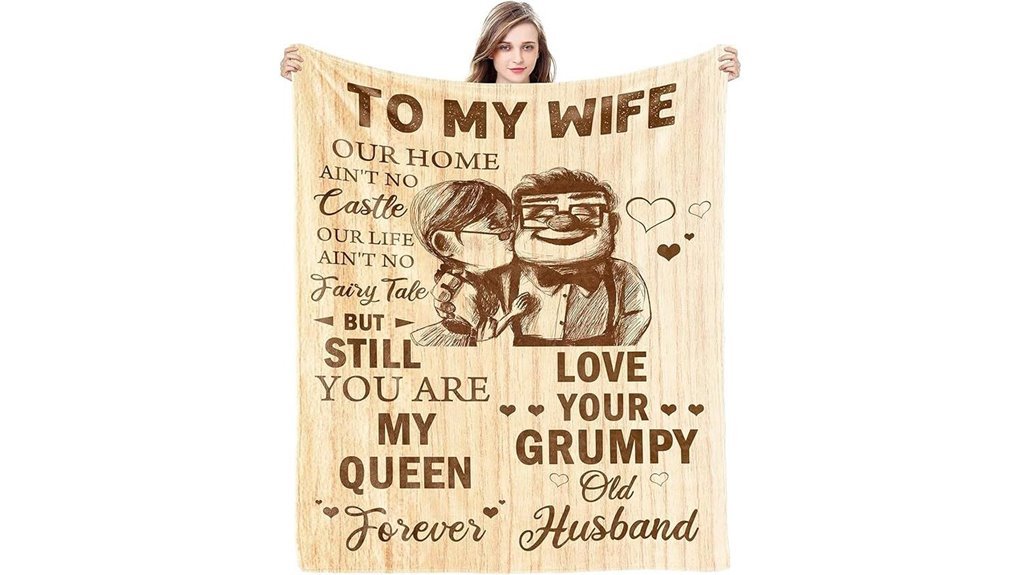 cozy romantic gift blanket
