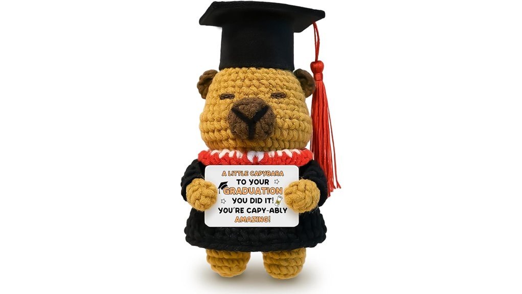 crochet animal graduation gift
