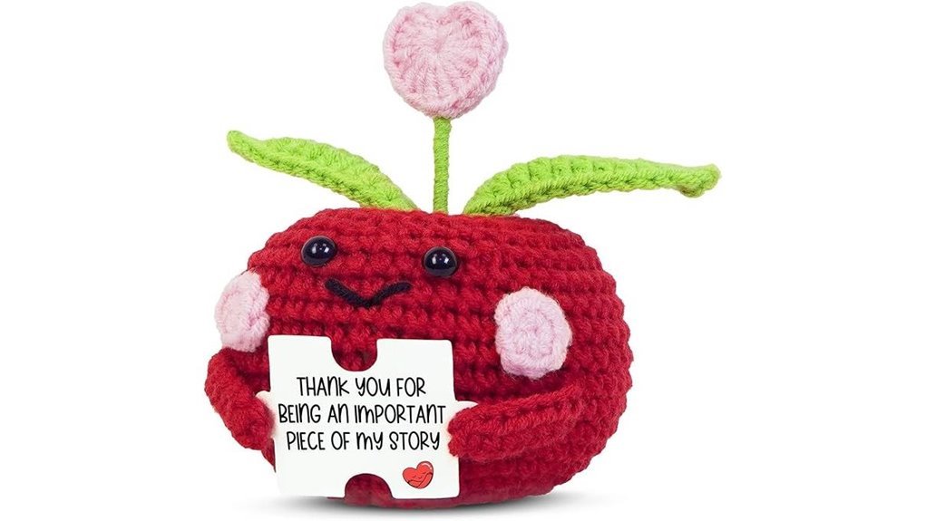 crochet apple teacher gift