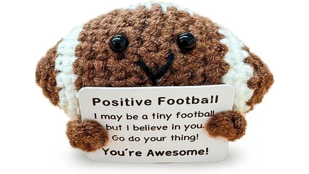 crochet football gift idea