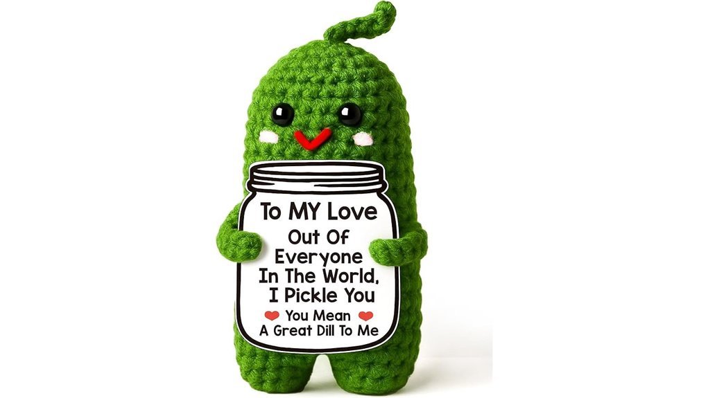 crochet pickle valentine s gift