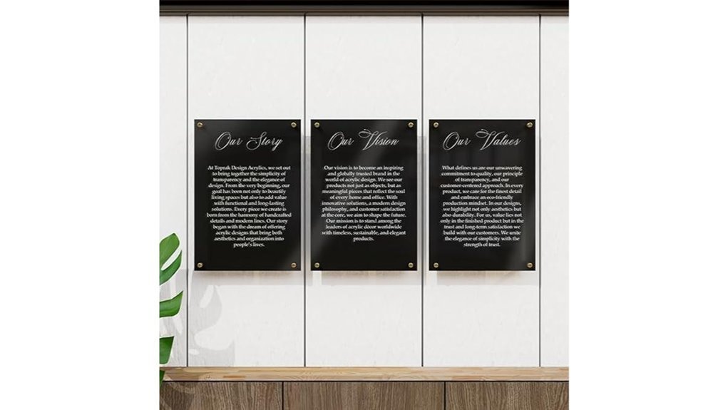 custom office wall sign