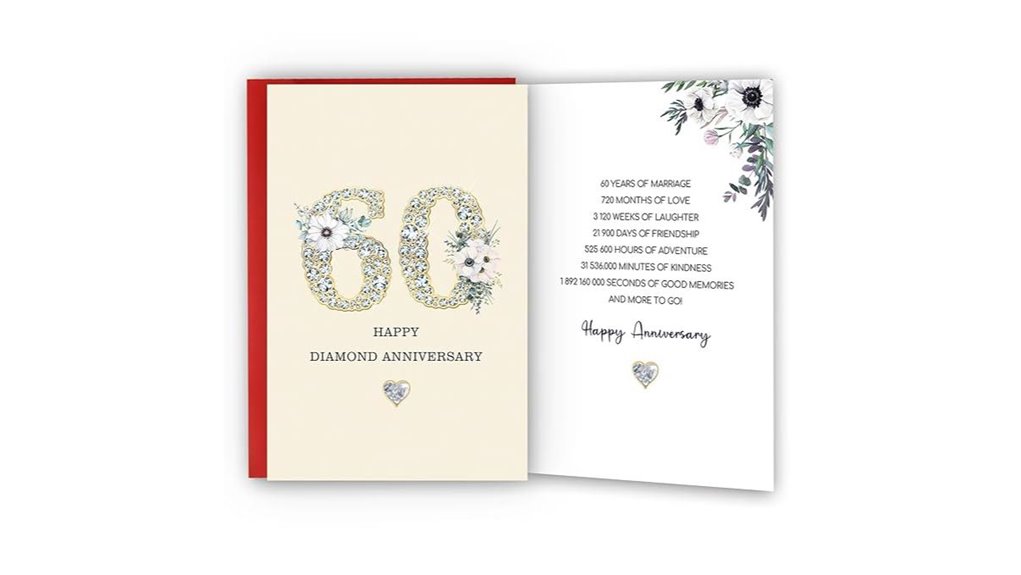 diamond 60th anniversary card