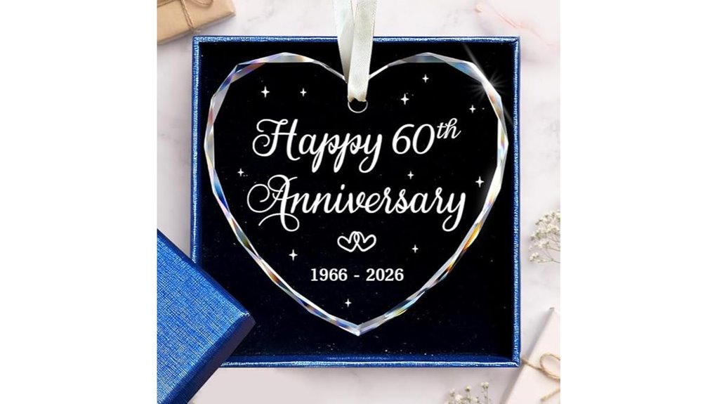 diamond 60th anniversary ornament