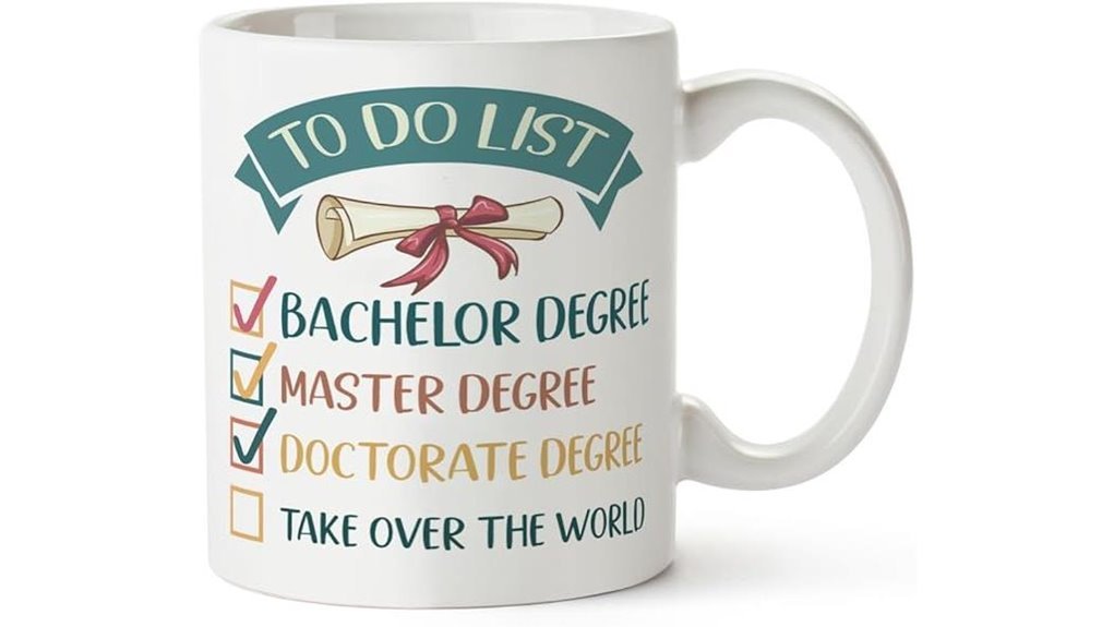 doctorate graduation tea mug