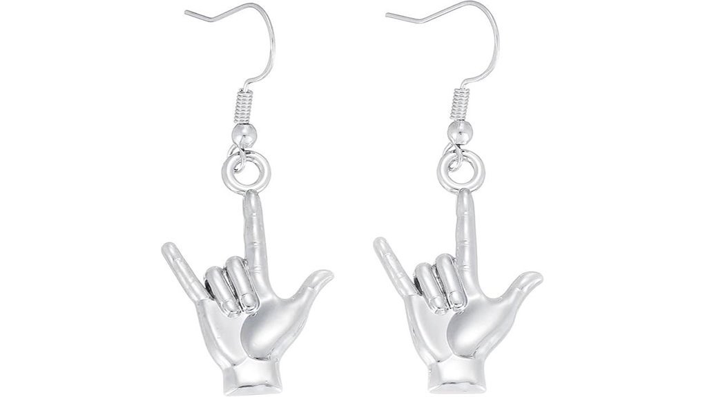 earrings for sign language