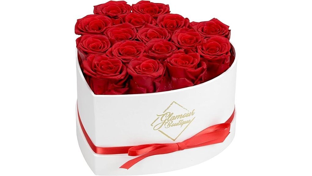 elegant preserved rose box