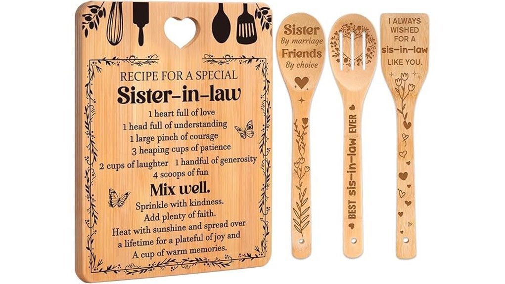 engraved bamboo cutting board