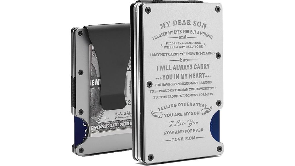 engraved wallet for son