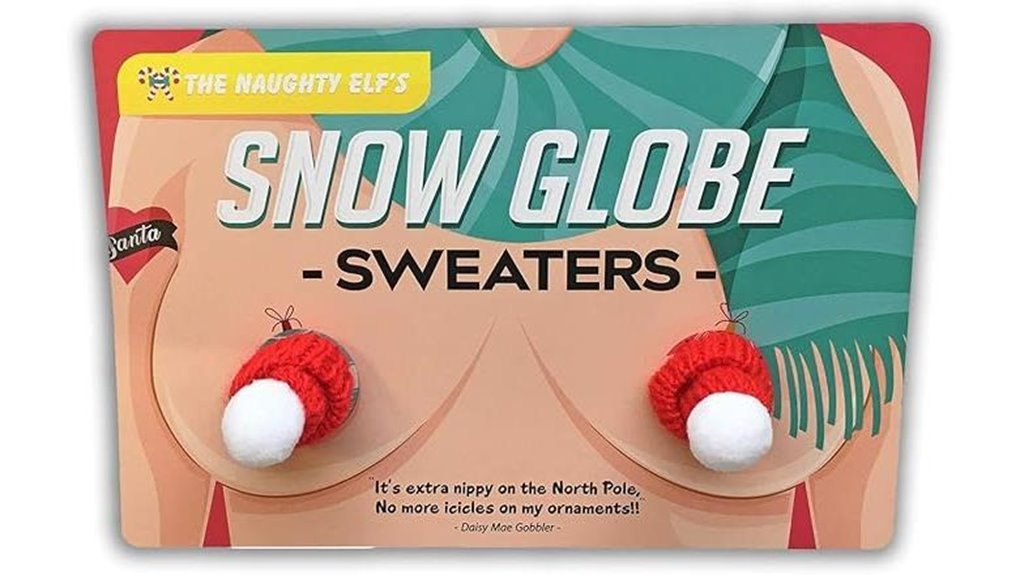 festive snow globe sweaters