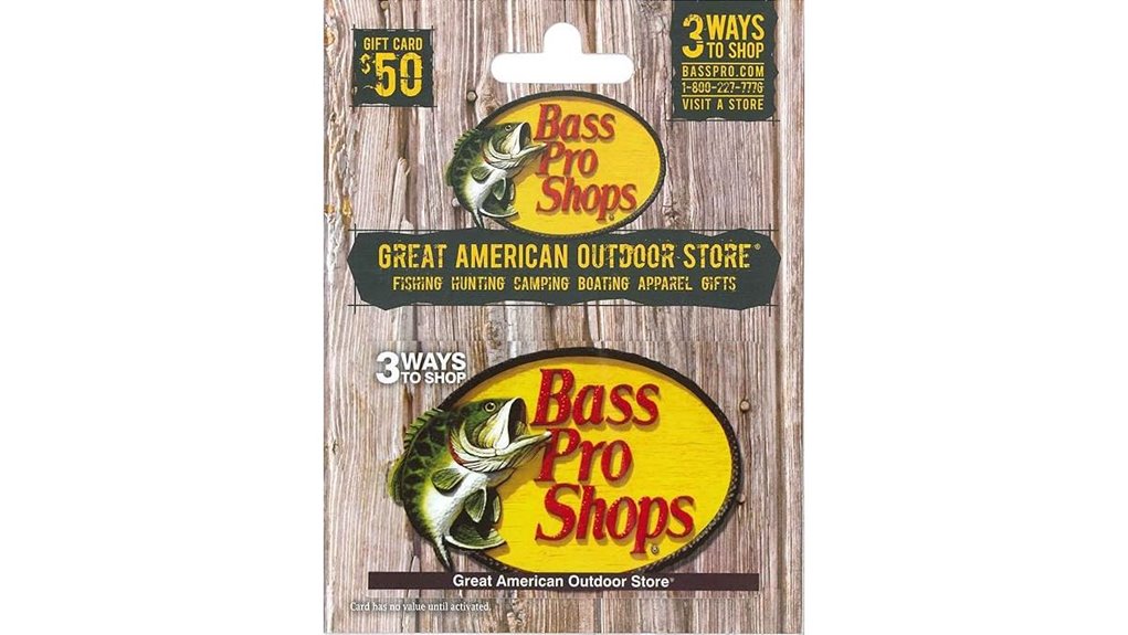 fifty dollar bass pro gift