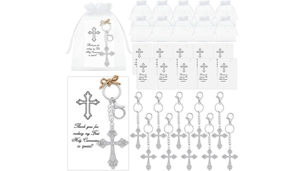 first communion keychain set