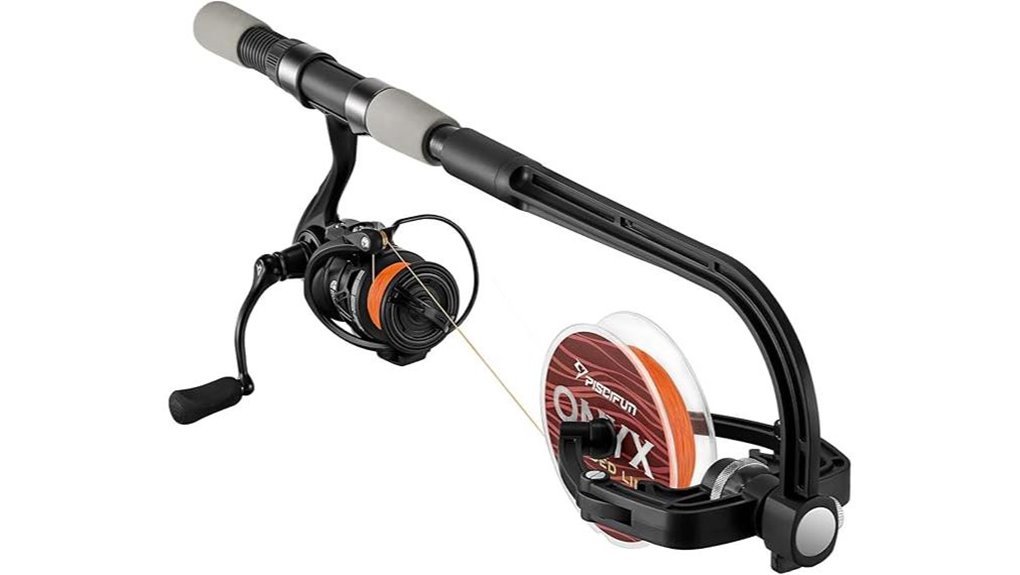 fishing line winding device