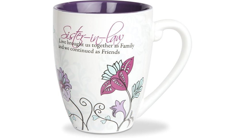 floral butterfly coffee mug