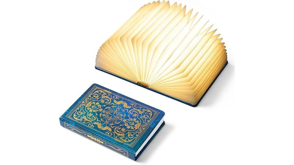 foldable multicolor book lamp