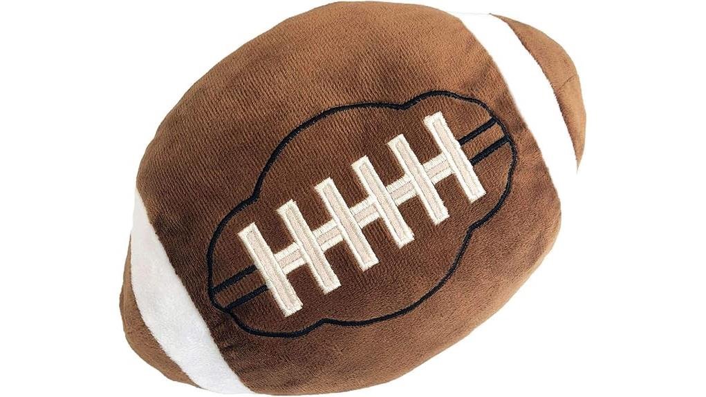 football themed plush pillow