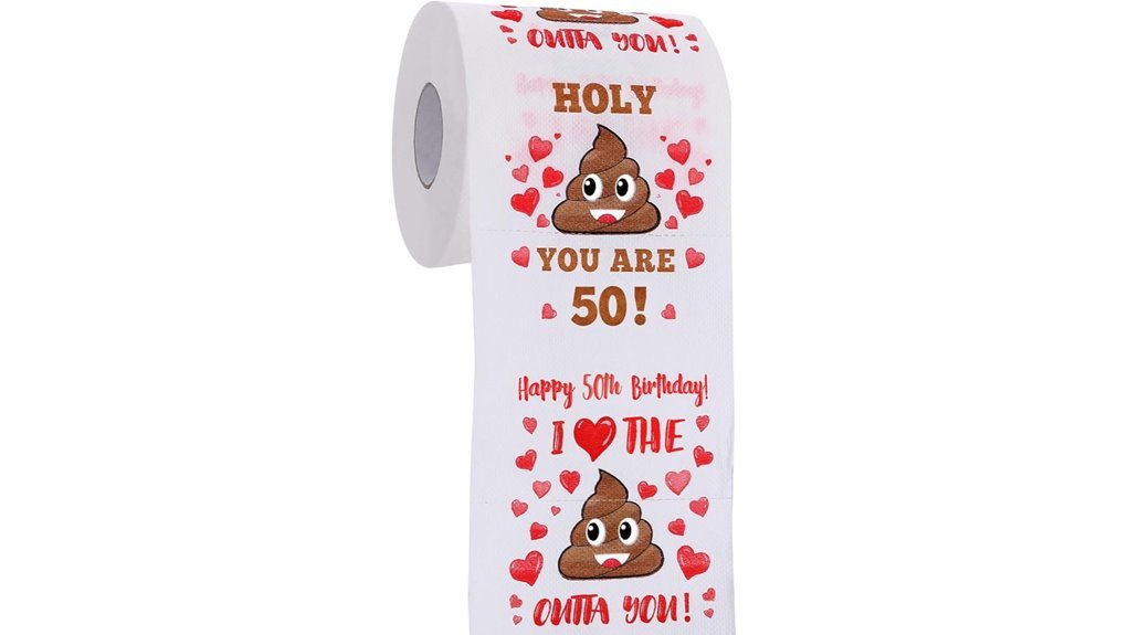 funny 50th birthday toilet paper