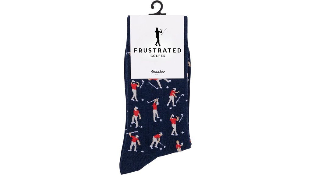 funny angry golfer socks