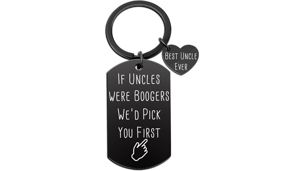 funny best uncle booger keychain