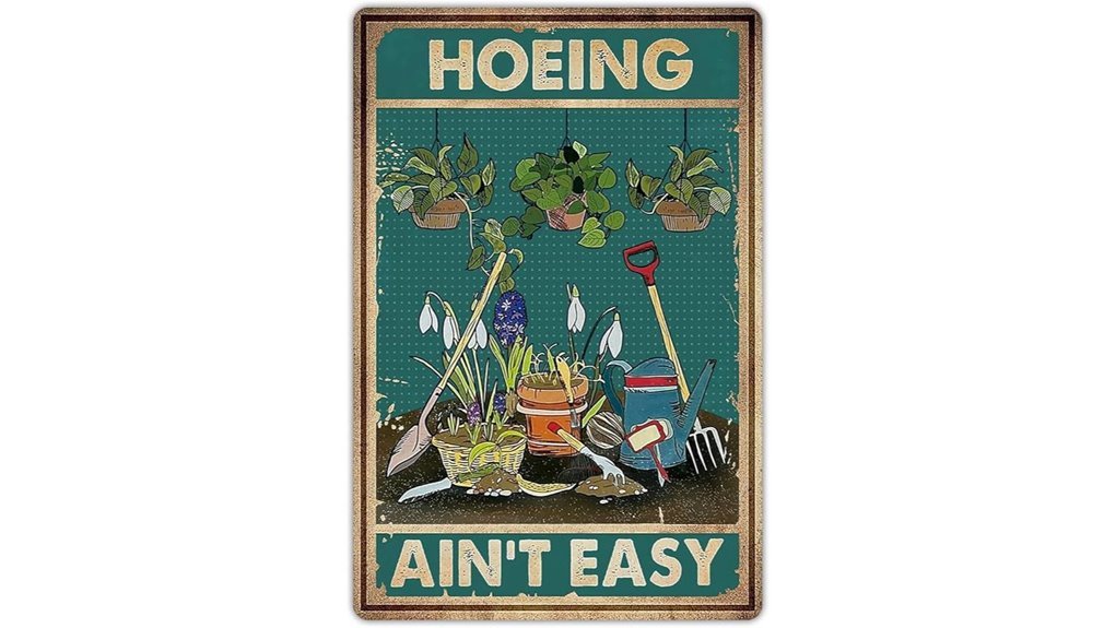 funny garden sign art