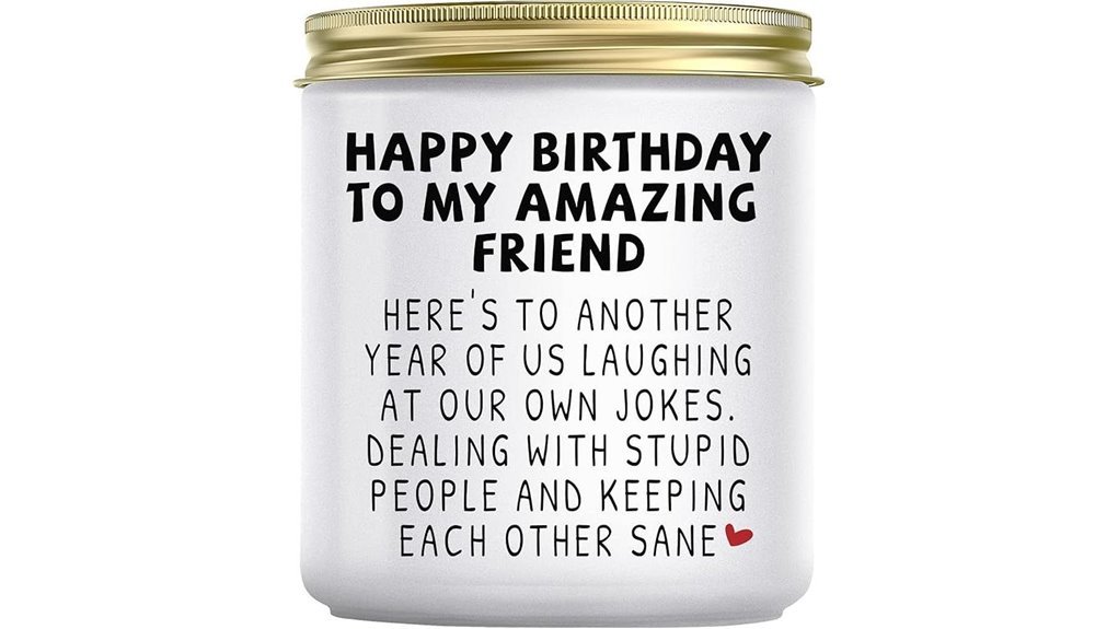 funny lavender birthday candle