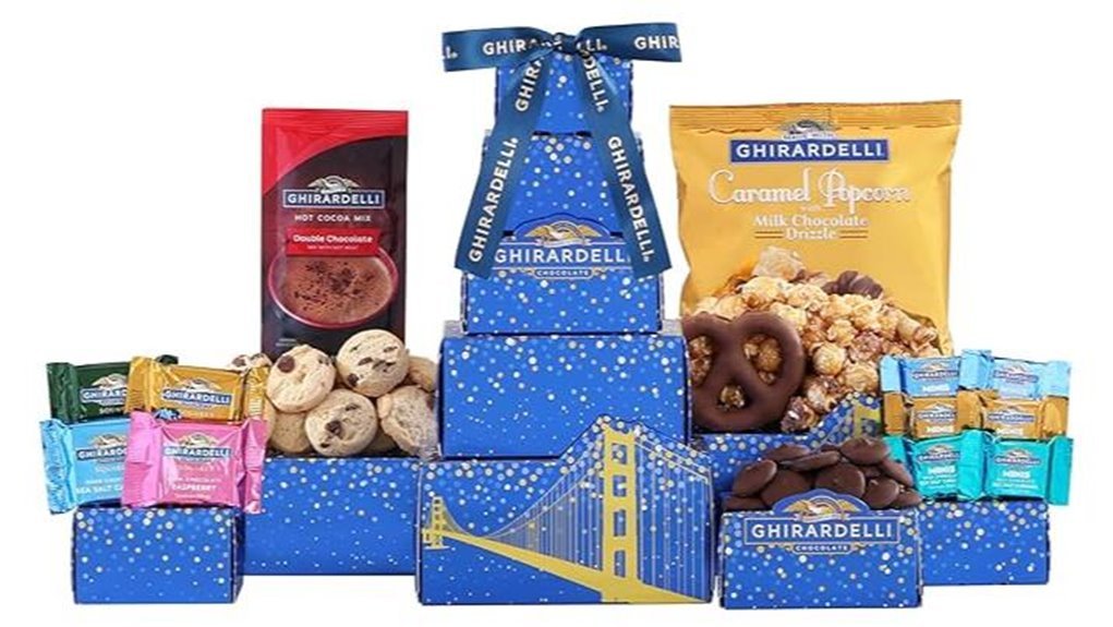 ghirardelli chocolate gift tower