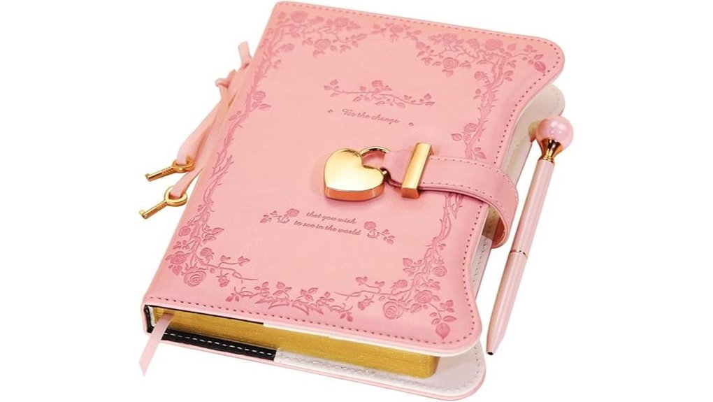 gold edged lock journal