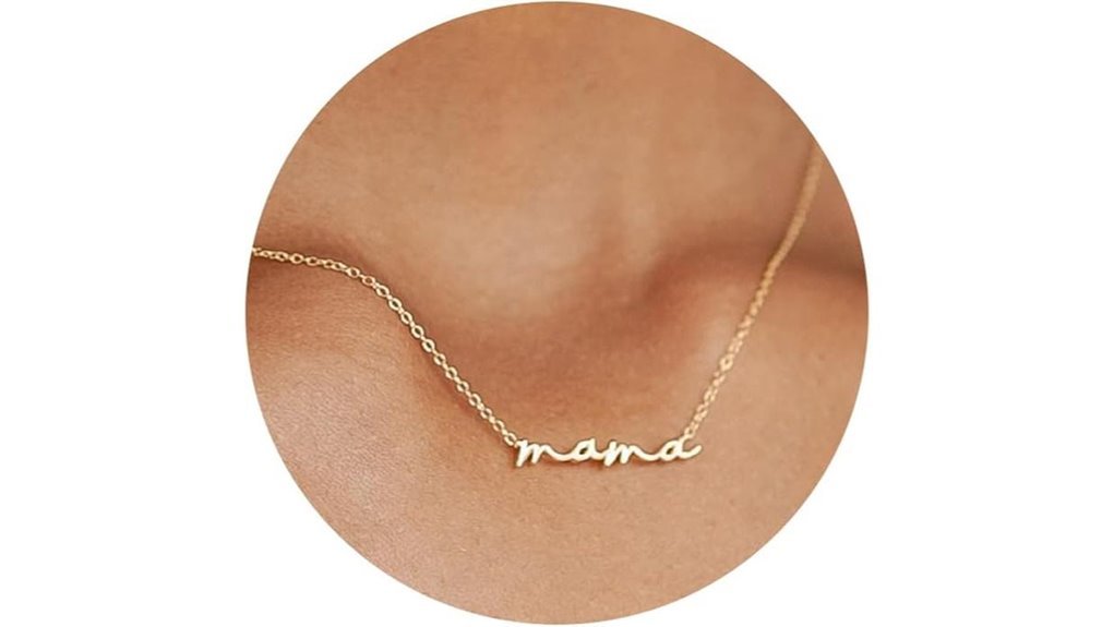 gold necklace gift mom