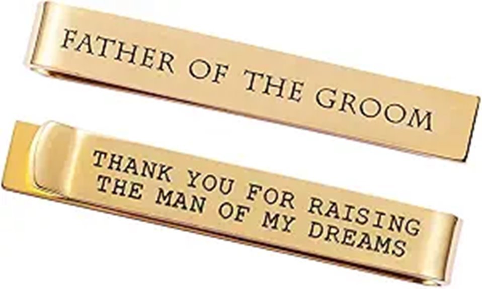 gold tie clip gift