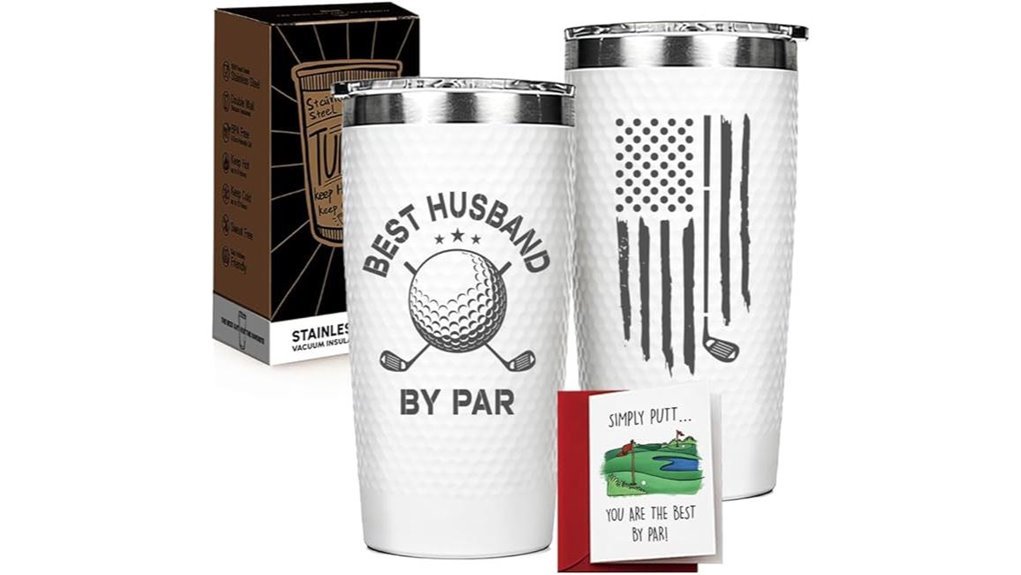 golf themed tumbler gift