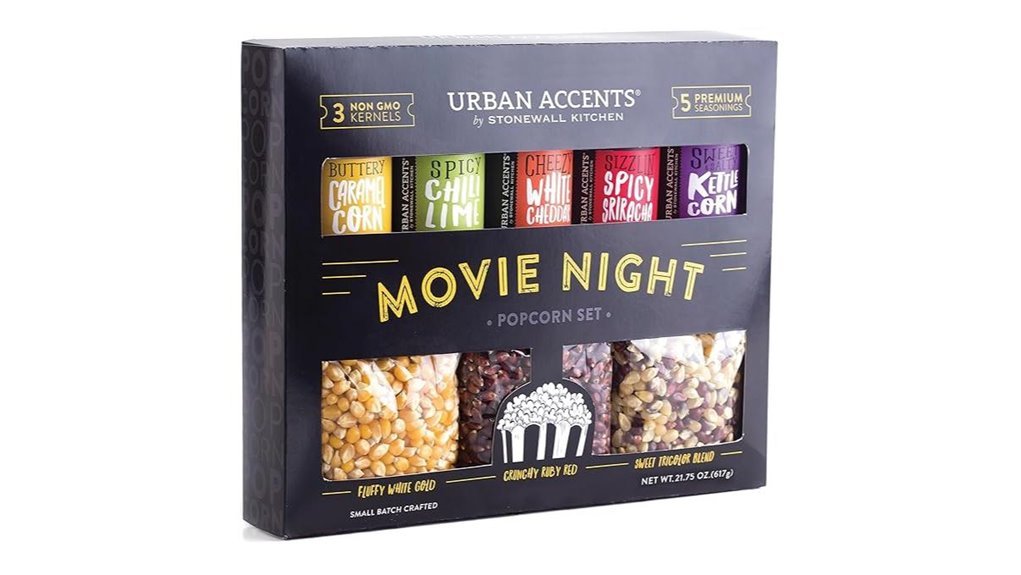 gourmet popcorn movie night