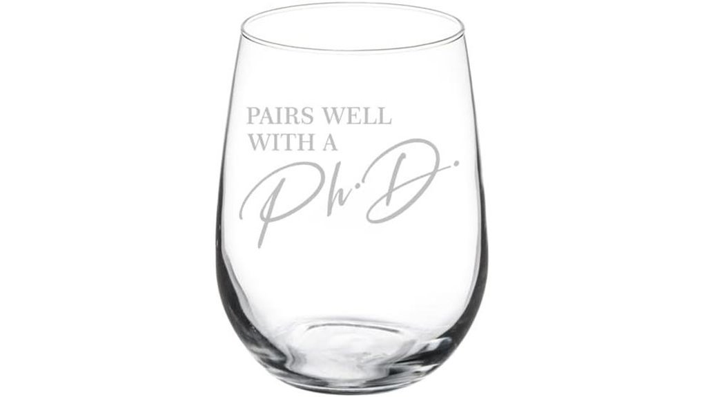 graduation wine goblet celebration