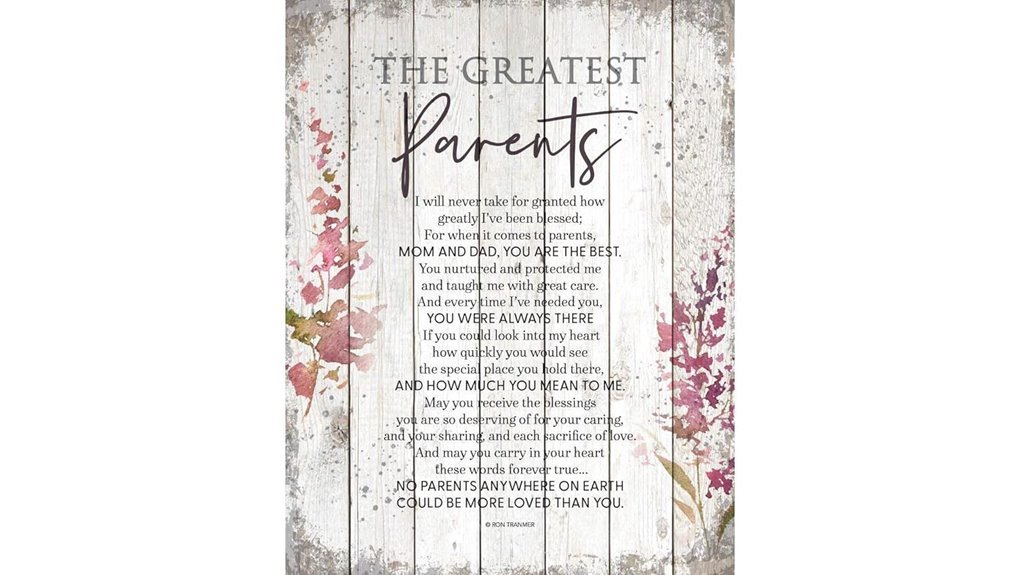 greatest parents wood plaque