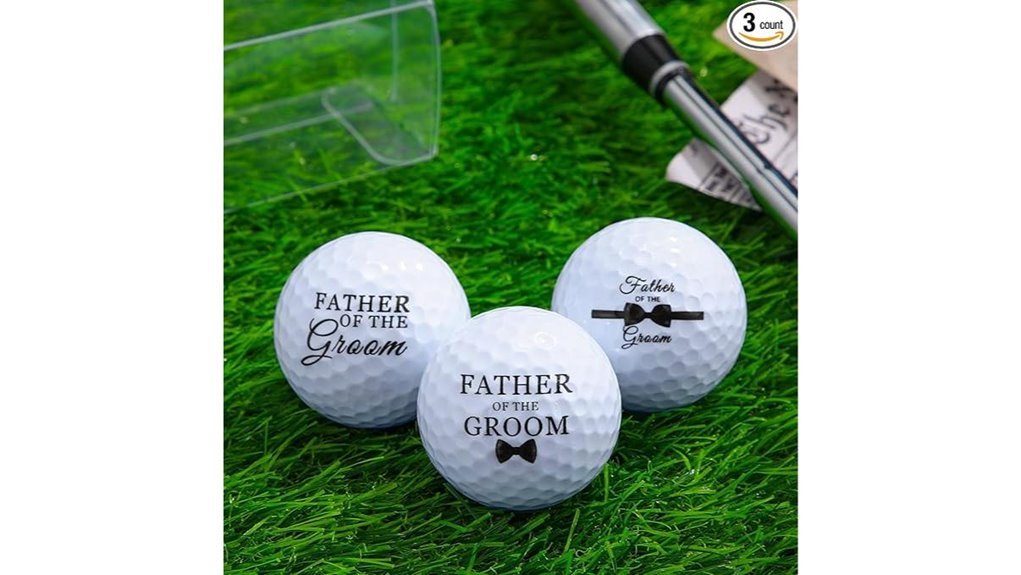 groom s father bride s golf balls