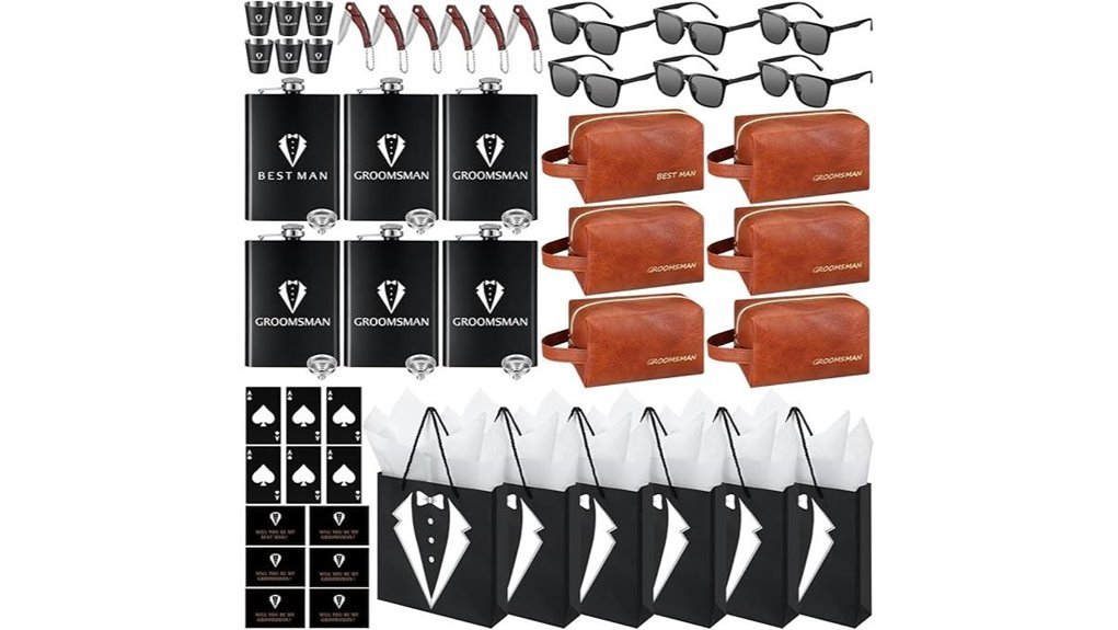 groomsmen gift proposal sets