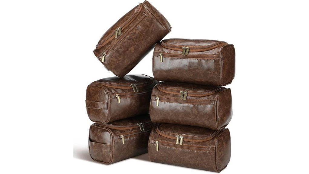 groomsmen leather toiletry bags