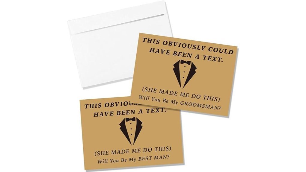 groomsmen proposal card set