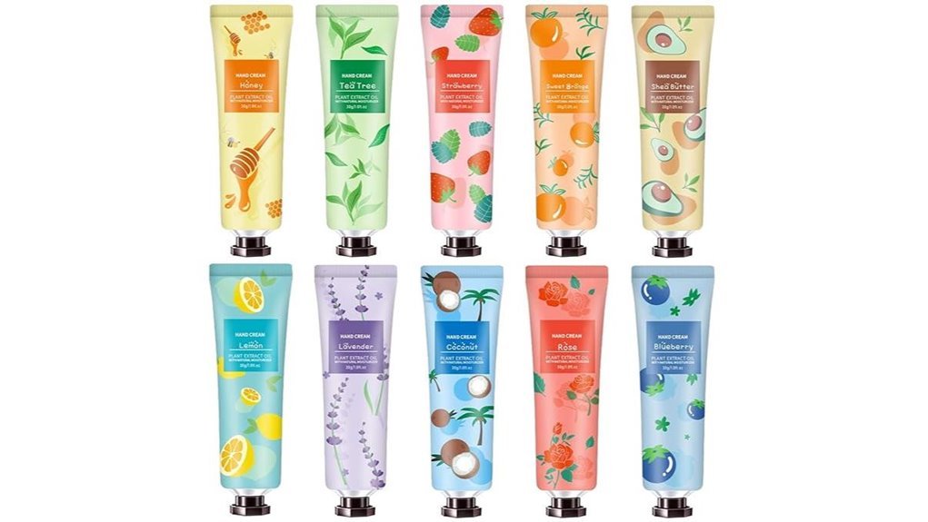 hand cream ten pack for women