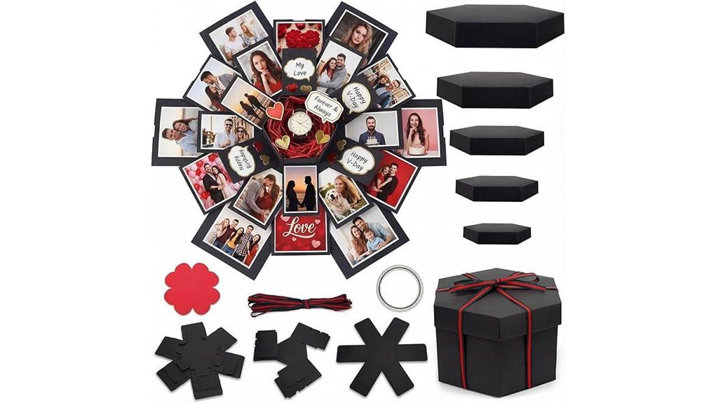 handmade exploding photo box