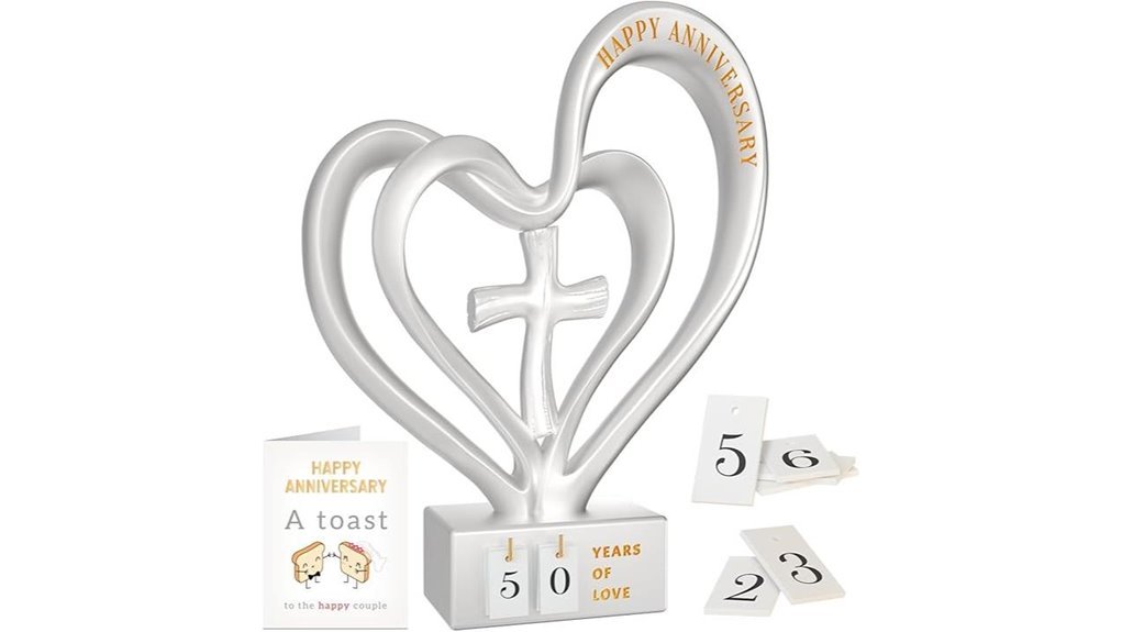 heart sculpture anniversary gift