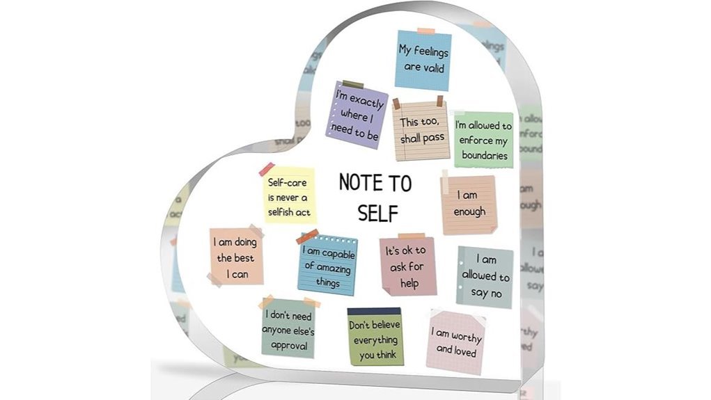 heart shaped motivational decor