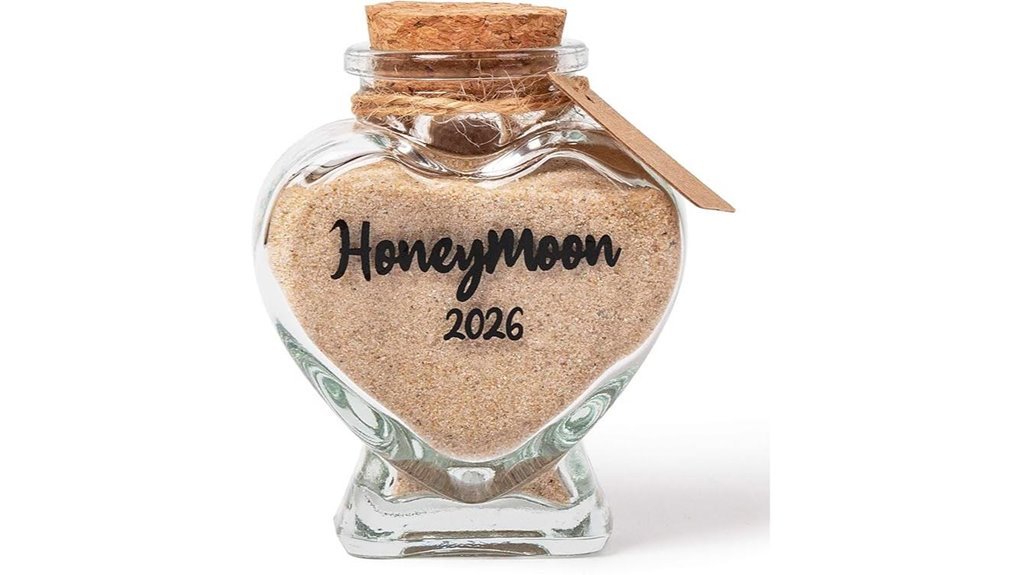 honeymoon sand keepsake jar