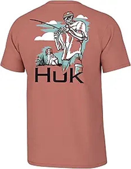 huk men s quick dry fishing tee